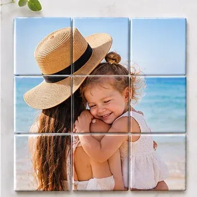 9-Piece Custom Photo Magnet Puzzle Set